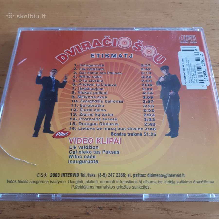 CD Diskas Dviračio Šou Etikmatj - nuotraukos Nr. 2