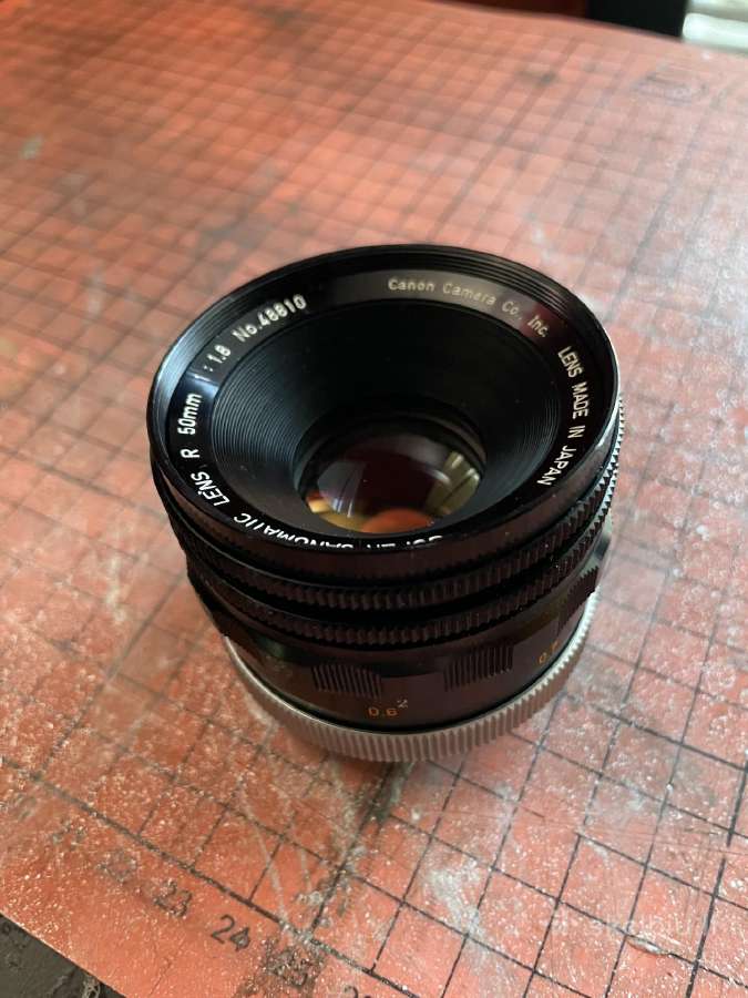 Canon 50mm f1.8 objektyvas