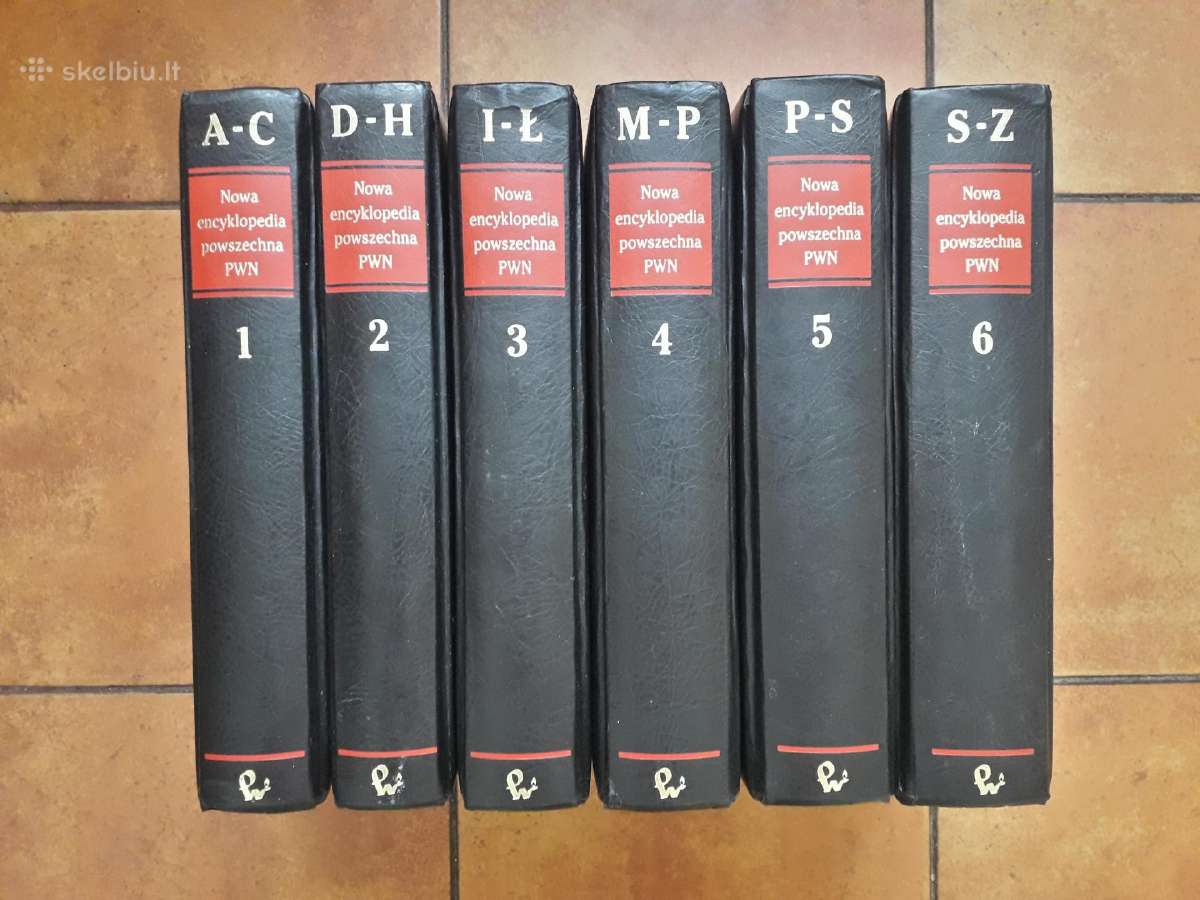 "Nowa encyklopedia powszechna Pwn" 6 tomai 1997 m