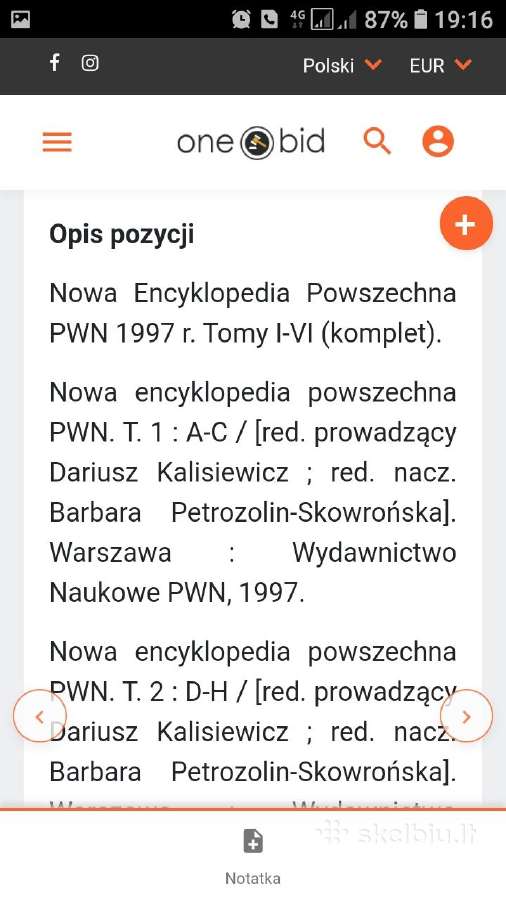 "Nowa encyklopedia powszechna Pwn" 6 tomai 1997 m - nuotraukos Nr. 16