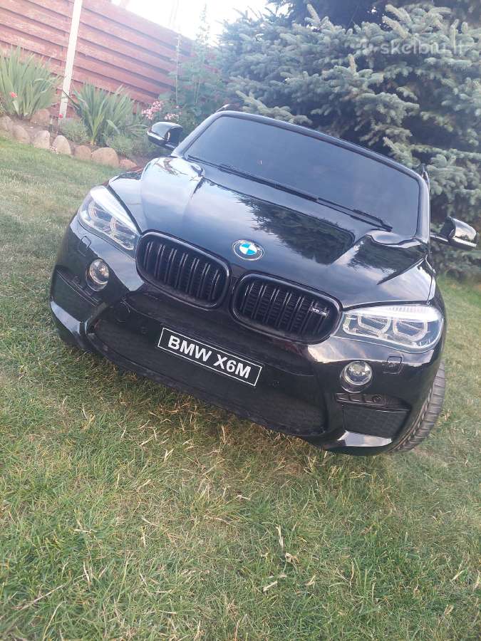 Vaikiškas elektromobilis Rmz Bmw X6 XXL Juodas