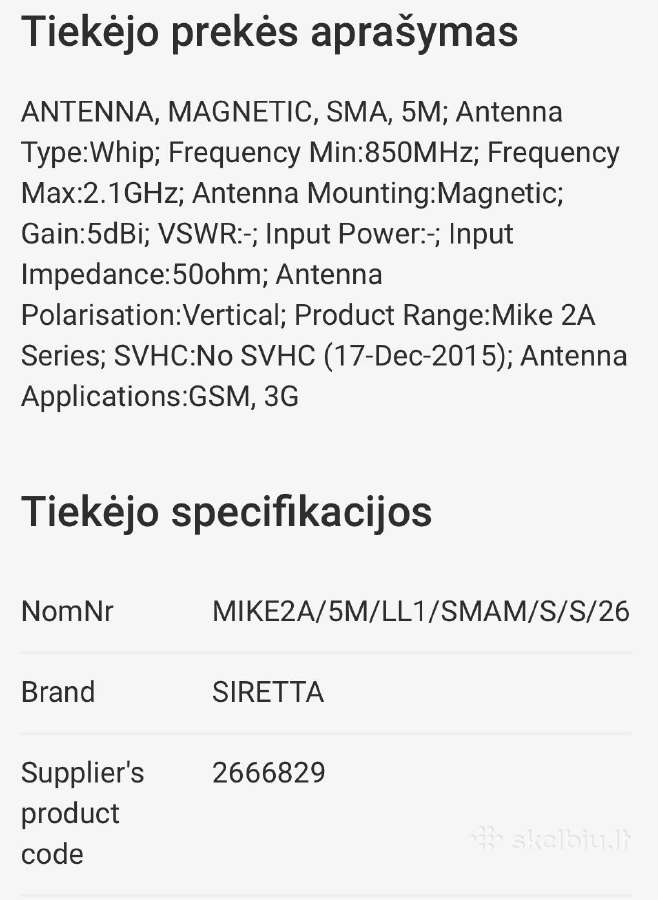 Gsm Antena 100 vnt po 1 eur - nuotraukos Nr. 2
