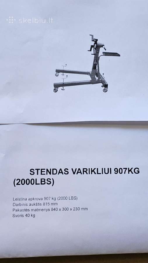 Stendai varikliui Laikiklis varikliui - nuotraukos Nr. 9