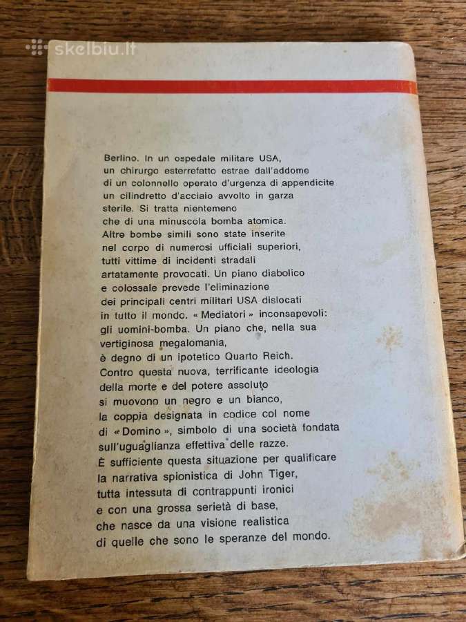 Vintažinis romanas -slaptosios tarnybos, italų k. - nuotraukos Nr. 2