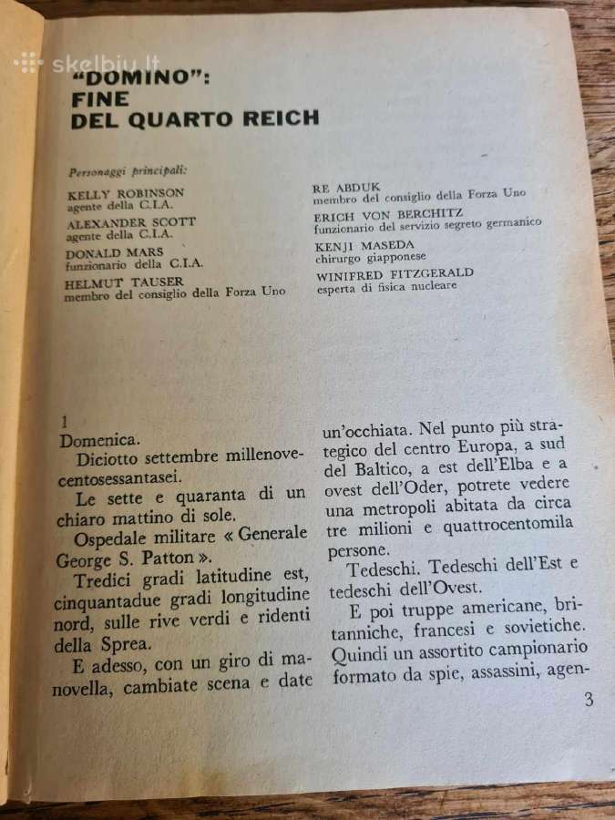 Vintažinis romanas -slaptosios tarnybos, italų k. - nuotraukos Nr. 6