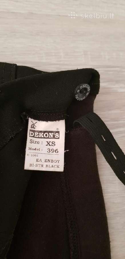 Juodos medvilninės nėščiosios kelnės Xs dydžio - nuotraukos Nr. 4