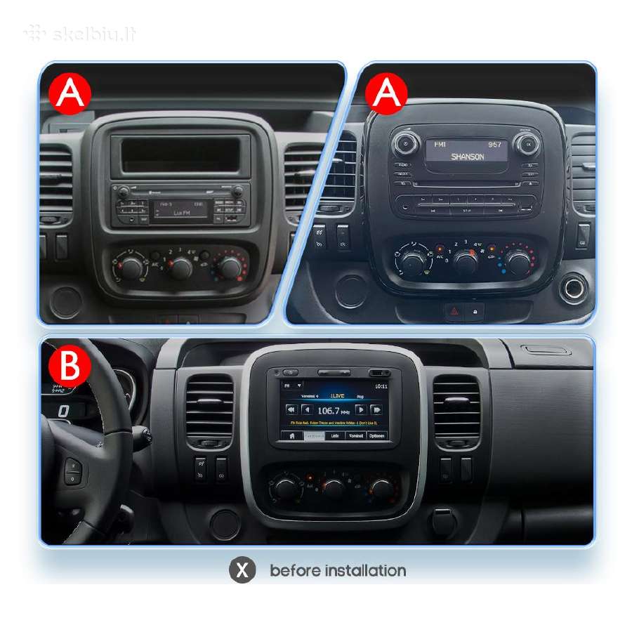 Renault Trafic ir Opel Vivaro android multimedija - nuotraukos Nr. 5