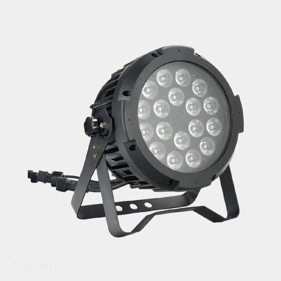 Flat LED Par Ip65 6in1 prožektorius 18x15w