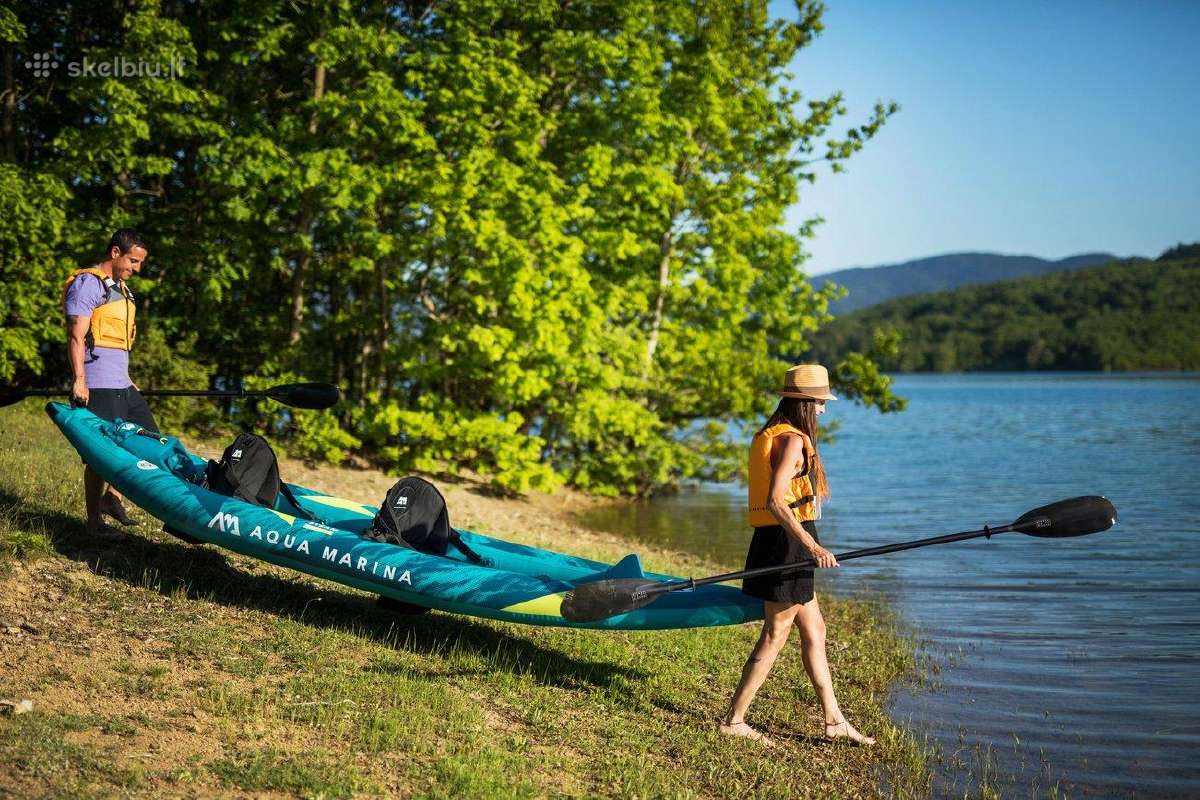 Dvivietis pripučiamas kajakas su irklu Aqua Marina - nuotraukos Nr. 5