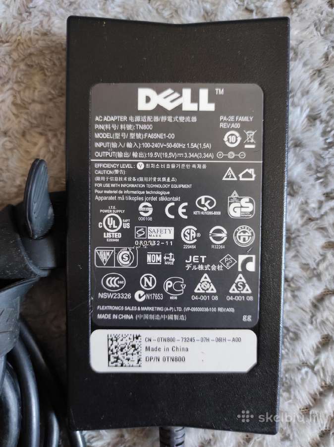 Dell Fa65ne1-00 Pa-2e Family 19.5v 3.34a Ac Power