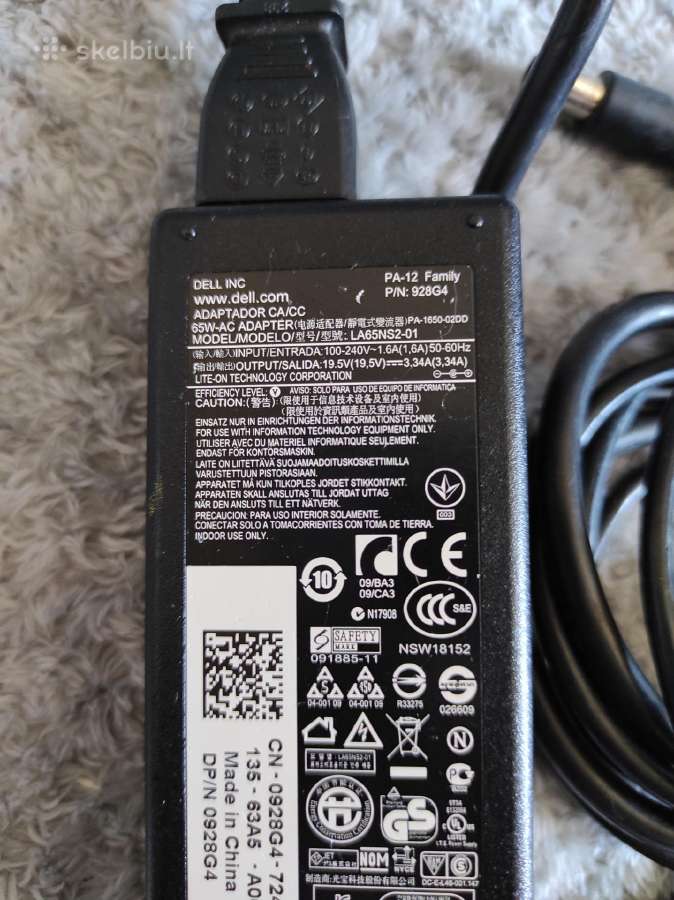 928g4, Dell 65w, 19.5v, 3.34a