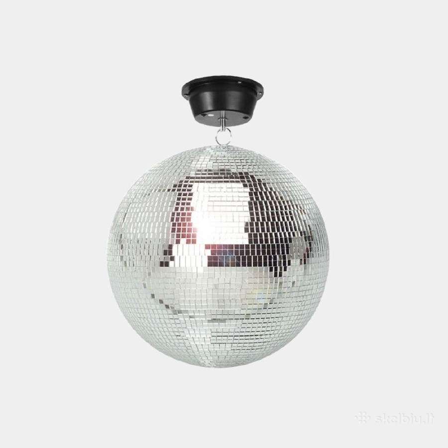 Disco veidrodinis kamuolys 40cm su motoru