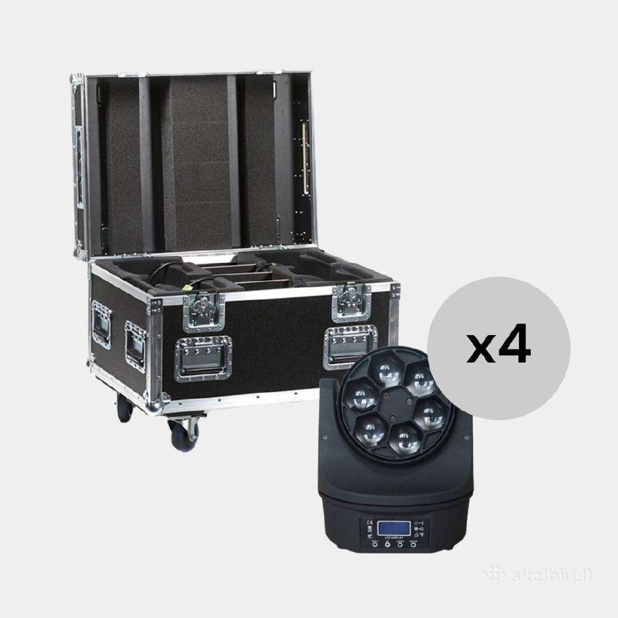 Mini 6x15w Rgbw Bee Eye Judančios Galvos