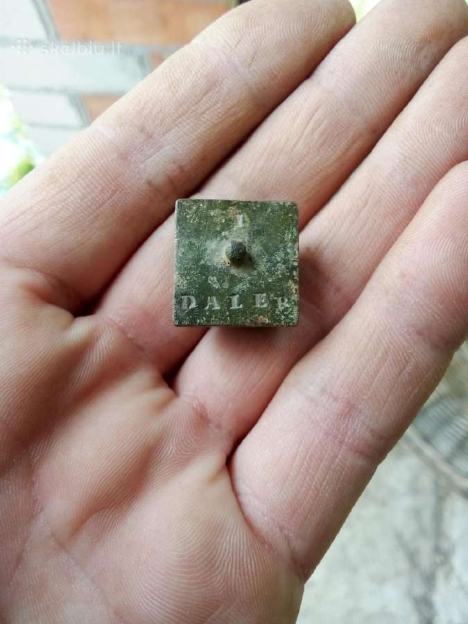 1 daler senovine atsiskaitimo priemone
