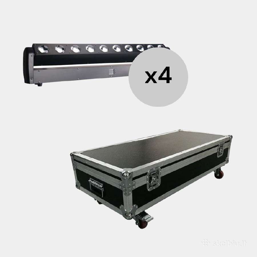 10x40w Rgbw LED Bar Beam Su 4in1 Krepšiu