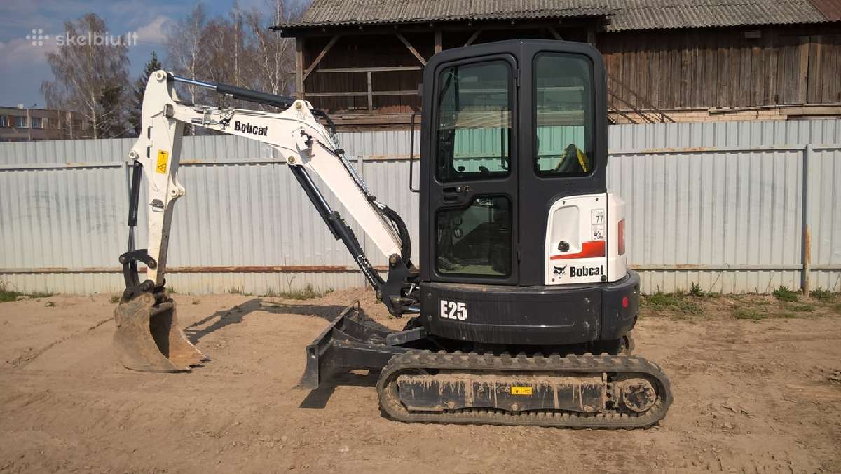 Minikrautuvų (bobcat) ir miniekskavatorių nuoma - nuotraukos Nr. 7