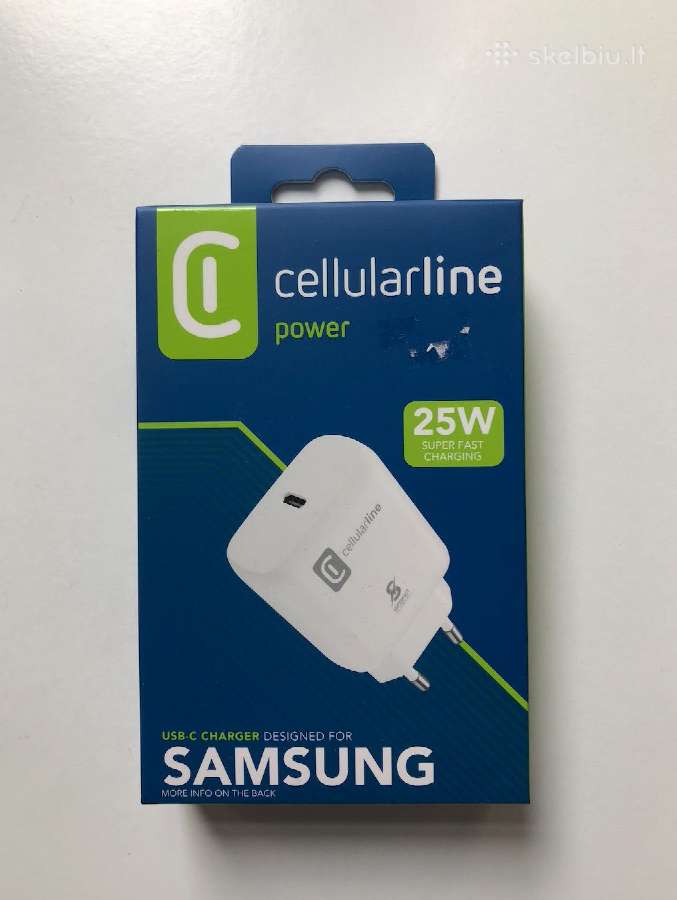 Įkroviklis Cellularline Samsung 25w, Usb-c Super