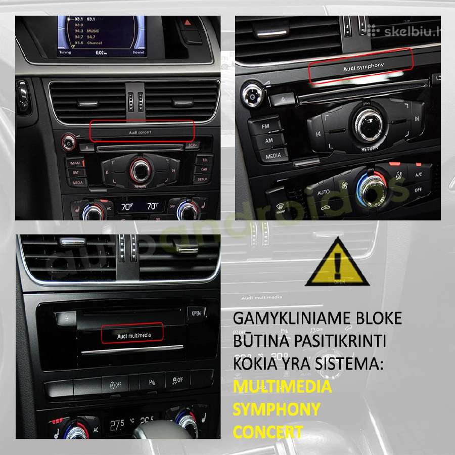 Audi Q5 2009-16 Android multimedia GPS/WiFi/bt/usb - nuotraukos Nr. 12