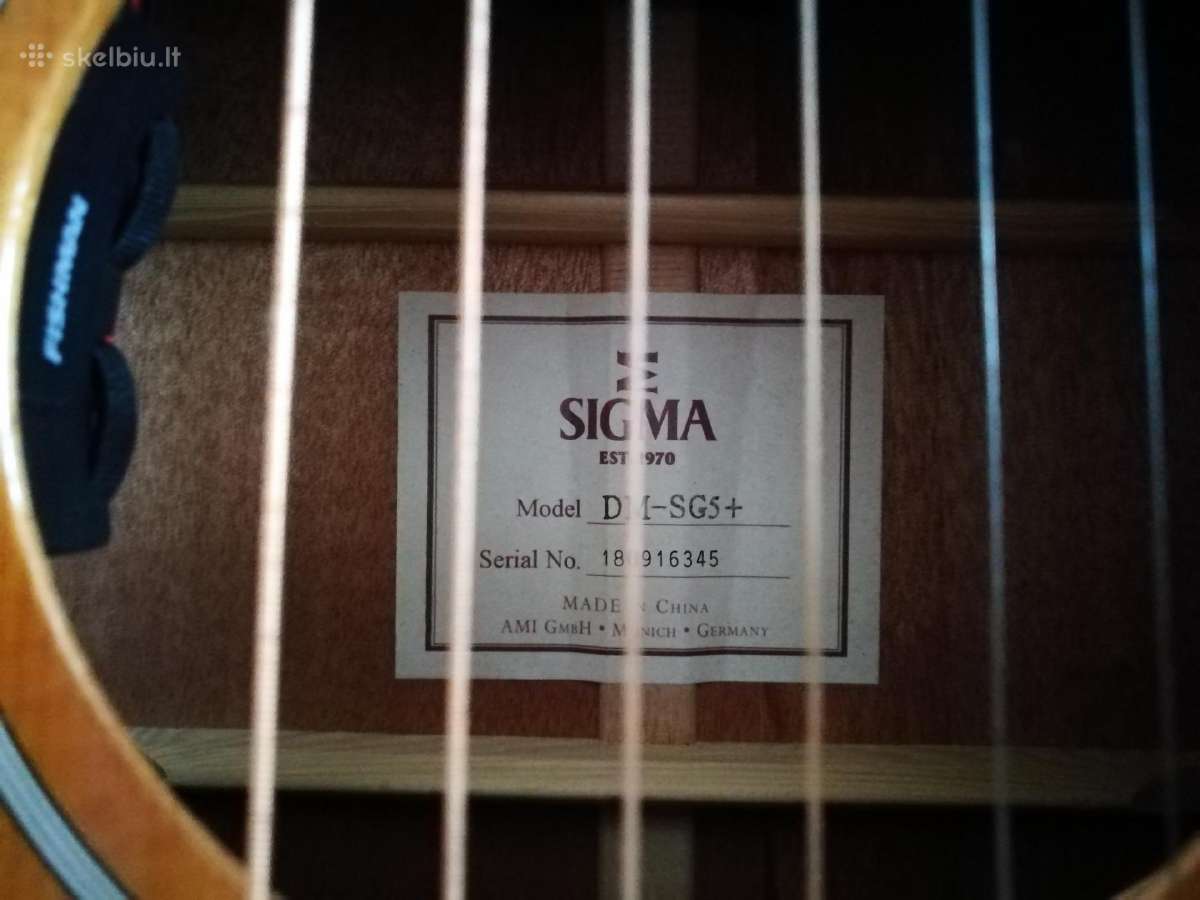 Akustine gitara Sigma Dm-sg5+ - nuotraukos Nr. 2