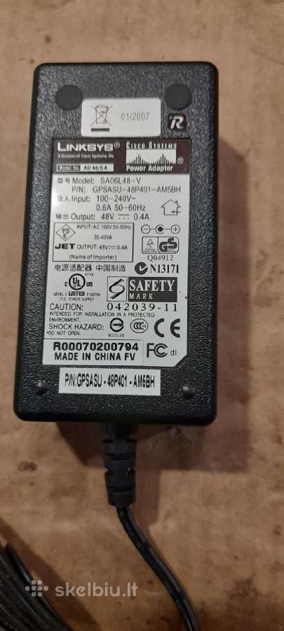 Linksys Poe injektorius-adapteris Wappoe12 48v-12v - nuotraukos Nr. 4