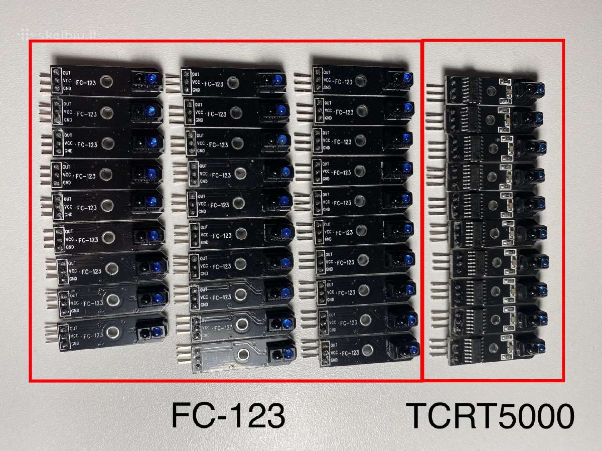 Arduino optojutikliai, Fc-123 ir Tcrt5000
