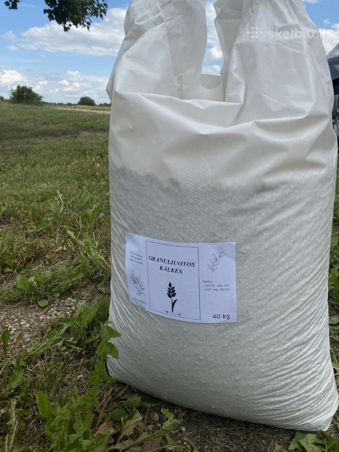 Granuliuotos Kalkės 40 kg p arba Didmaišiai 600kg - nuotraukos Nr. 2