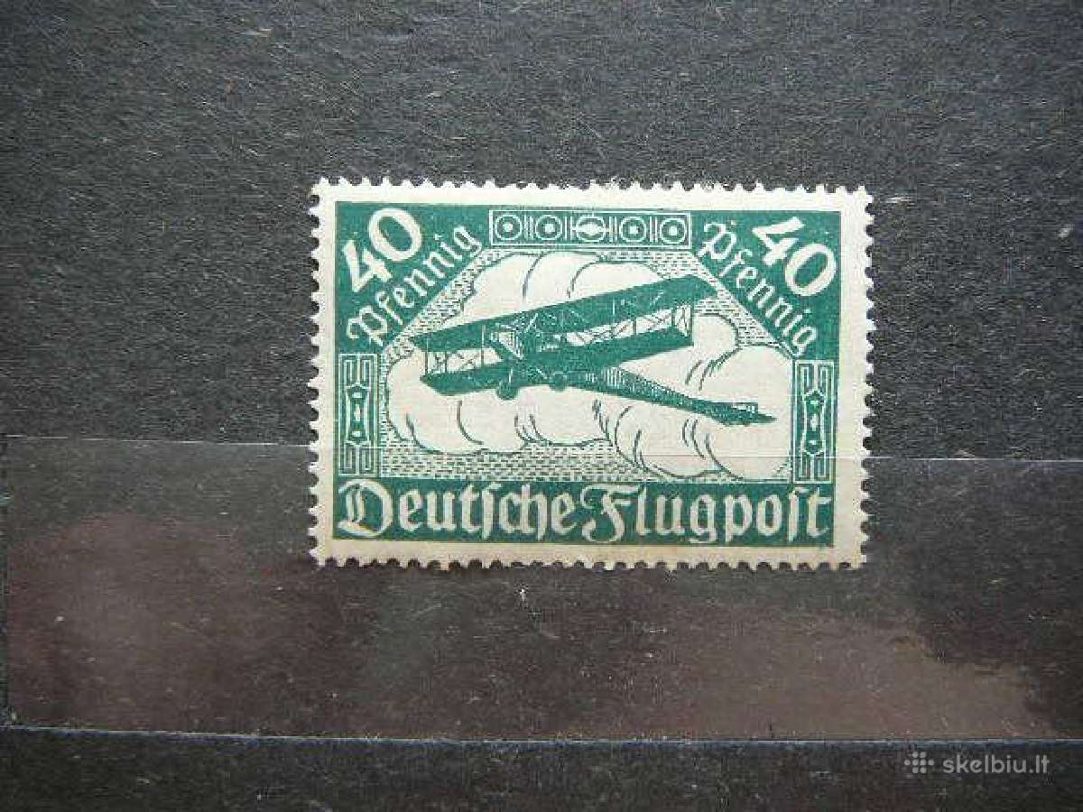 Vokietija Lektuvai 1919 40pf Mlh vkt112s