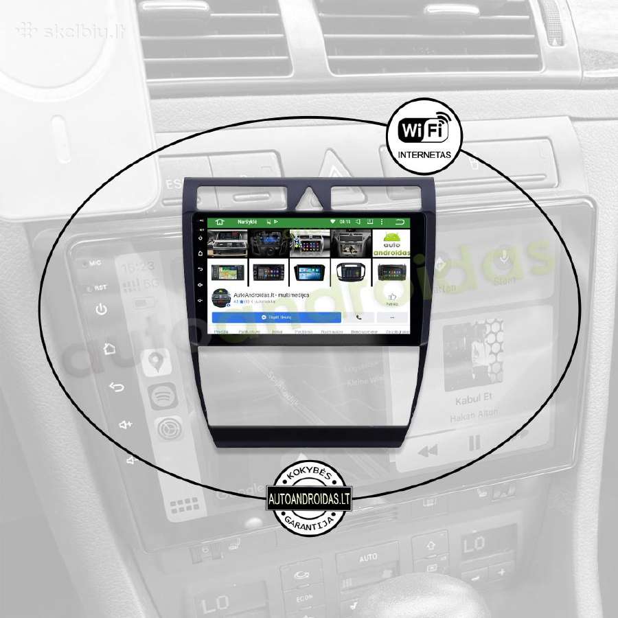 Audi A6 1997-07 Android multimedia Usb/GPS/WiFi - nuotraukos Nr. 3