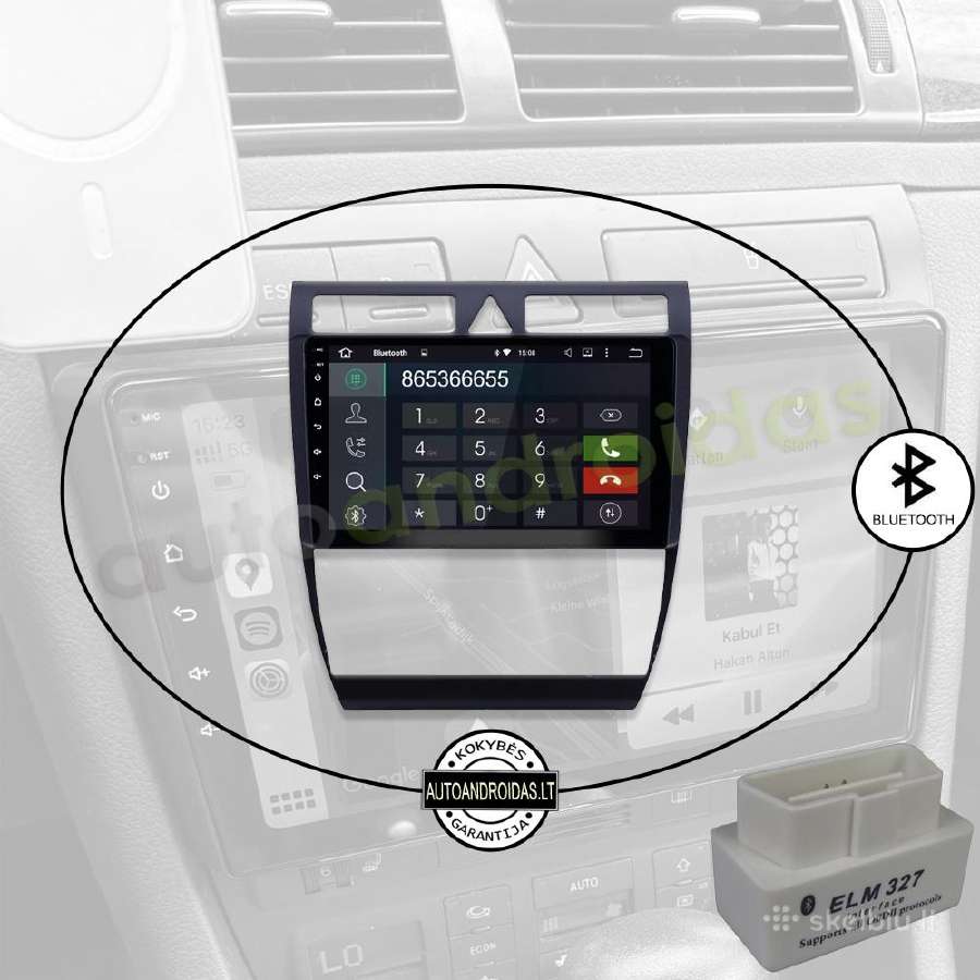 Audi A6 1997-07 Android multimedia Usb/GPS/WiFi - nuotraukos Nr. 5