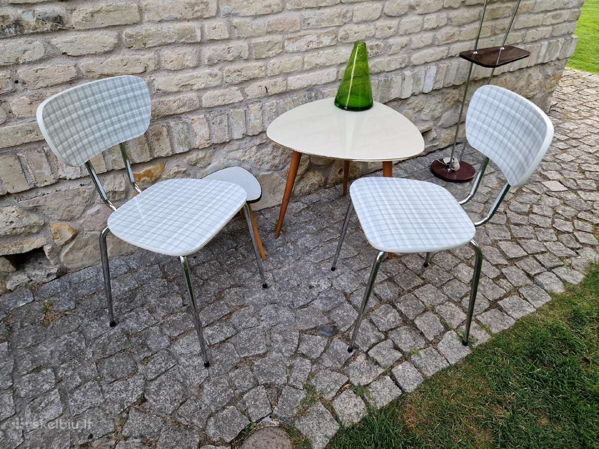 Vintainės mid century Bauhaus st.formica kėdės