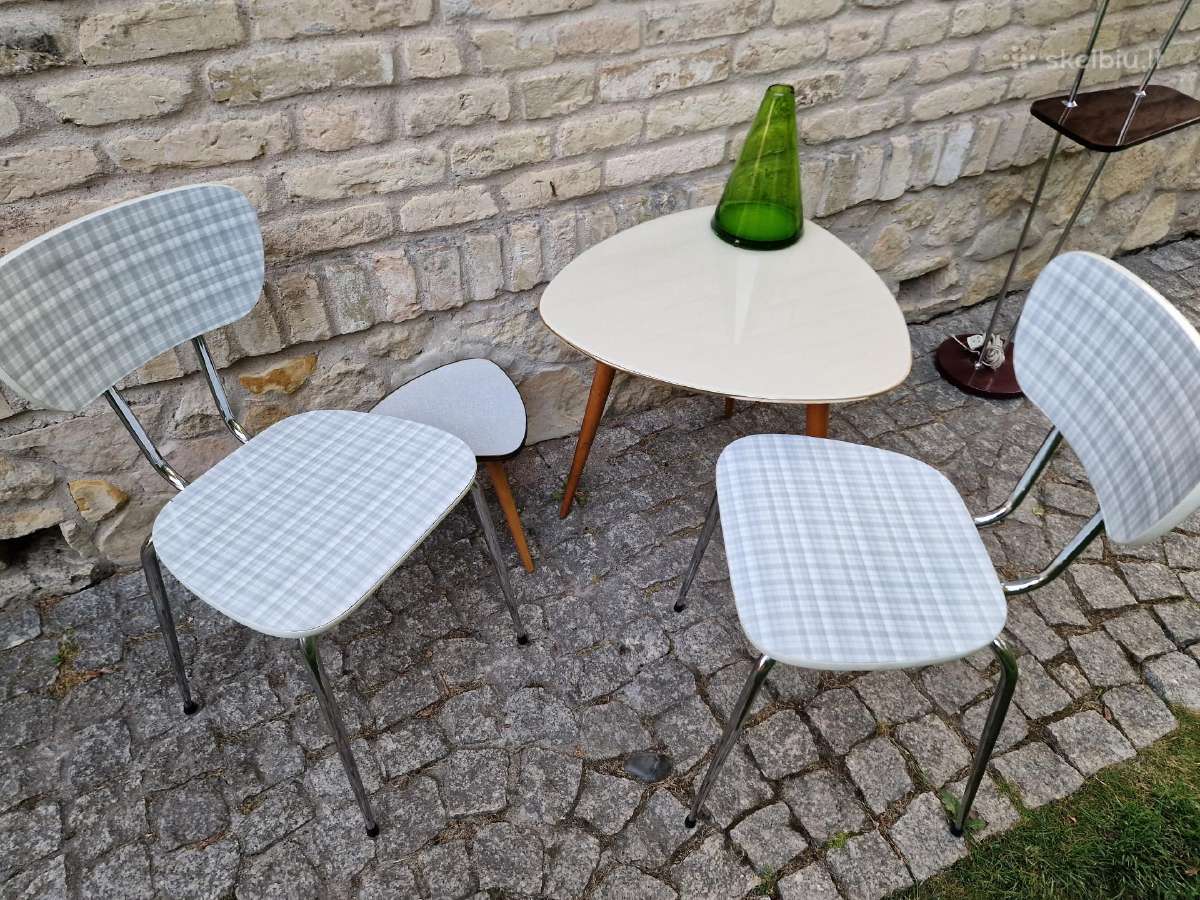 Vintainės mid century Bauhaus st.formica kėdės - nuotraukos Nr. 3