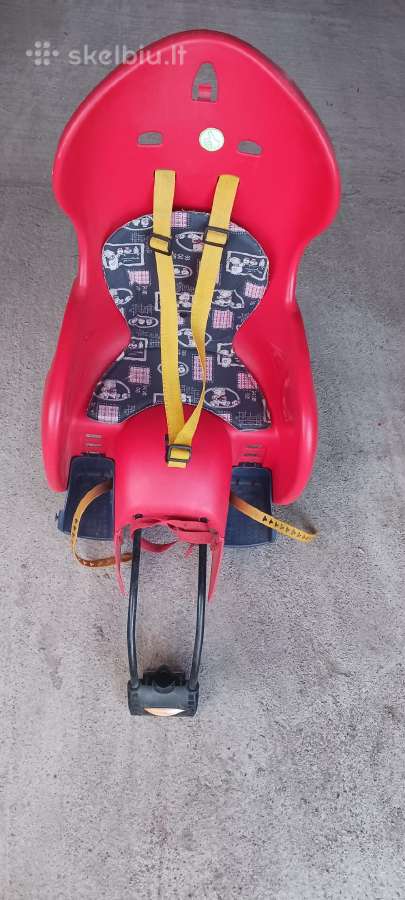 Vaikiska kėdutė ant dviračio