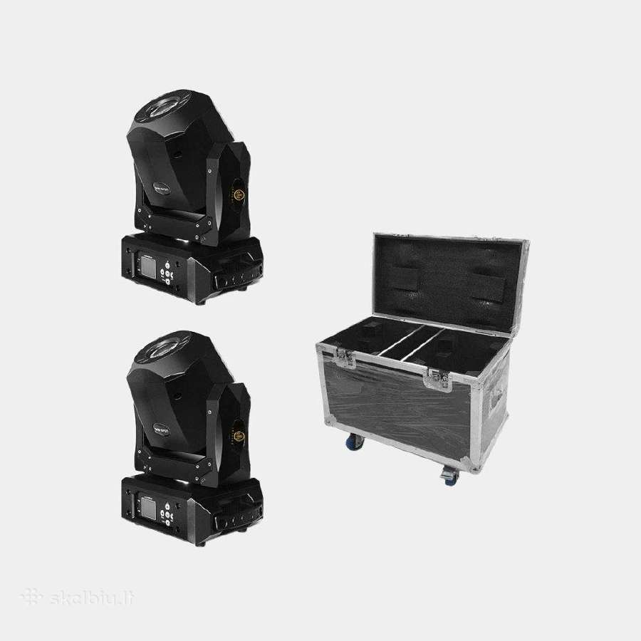 2x LED 100w Spot judančios galvos