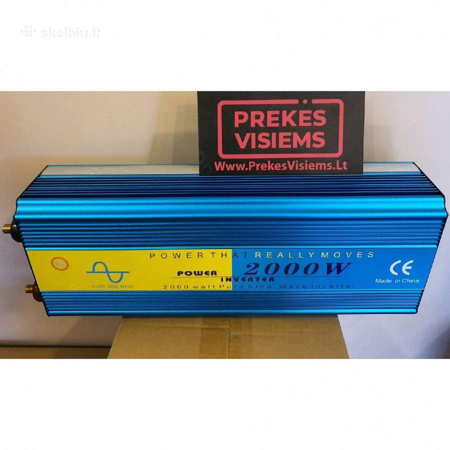 Įtampos inventeris 12-24v 220v inverteriai - nuotraukos Nr. 2