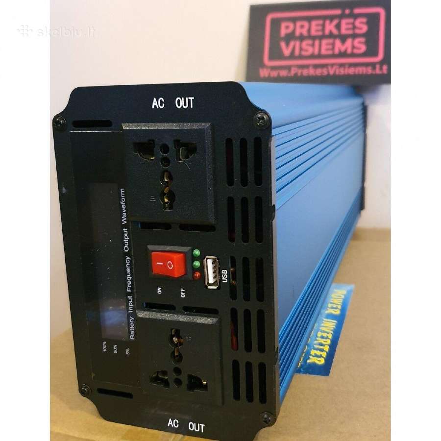 Įtampos inventeris 12-24v 220v inverteriai - nuotraukos Nr. 4