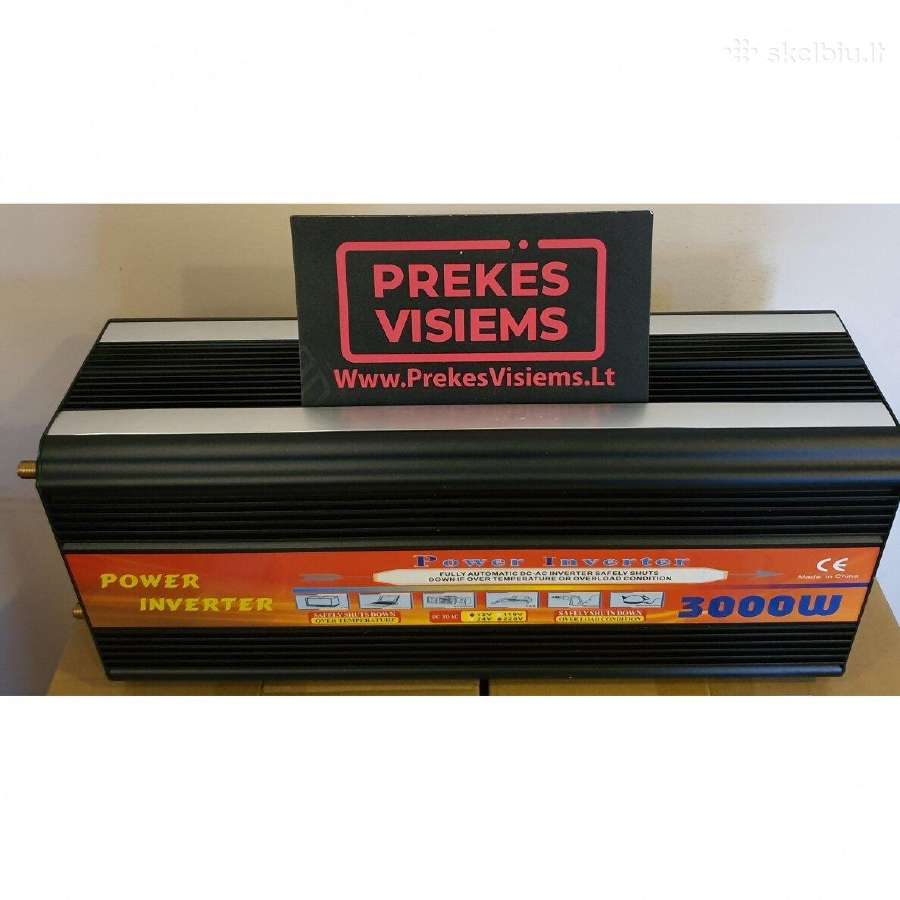 Įtampos inventeris 12-24v 220v inverteriai - nuotraukos Nr. 9