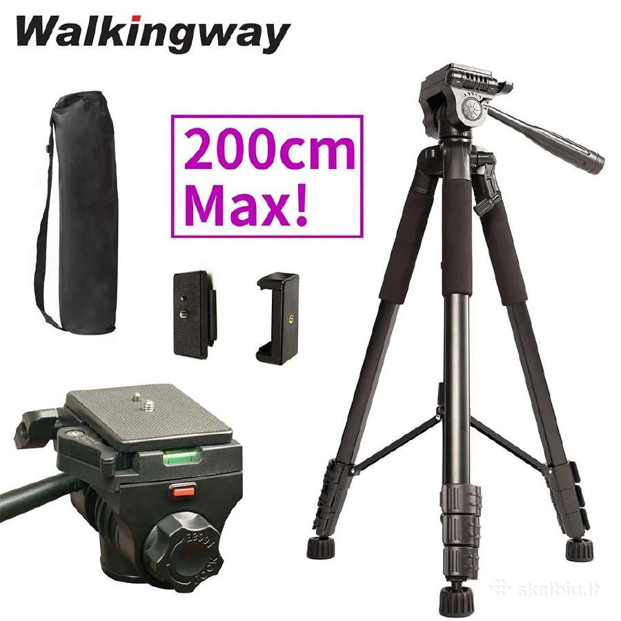 Naujas tvirtas trikojis iki 200cm Walkingway