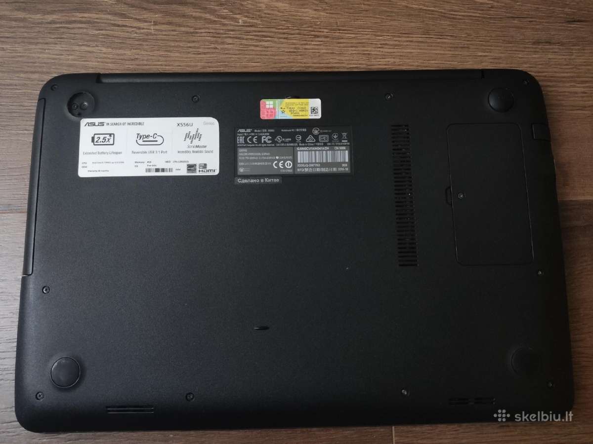 Asus i5-7200u/ 8gb/ su nvidia geforce (X556u) - nuotraukos Nr. 3