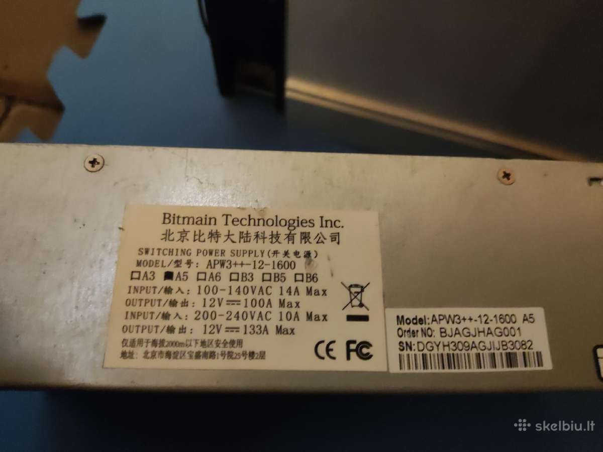 Bitmain Antminer L3+ (504mh) - nuotraukos Nr. 3