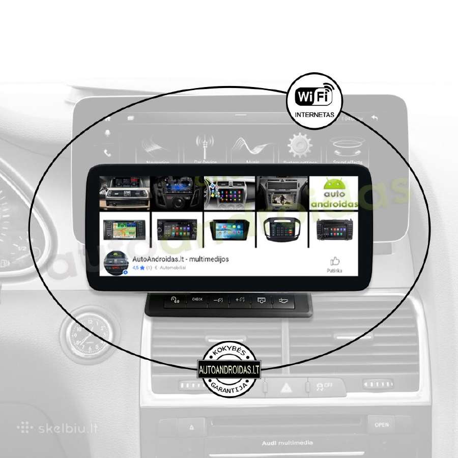 Audi Q7 2010-15 Android multimedia GPS/WiFi/usb/bt - nuotraukos Nr. 3
