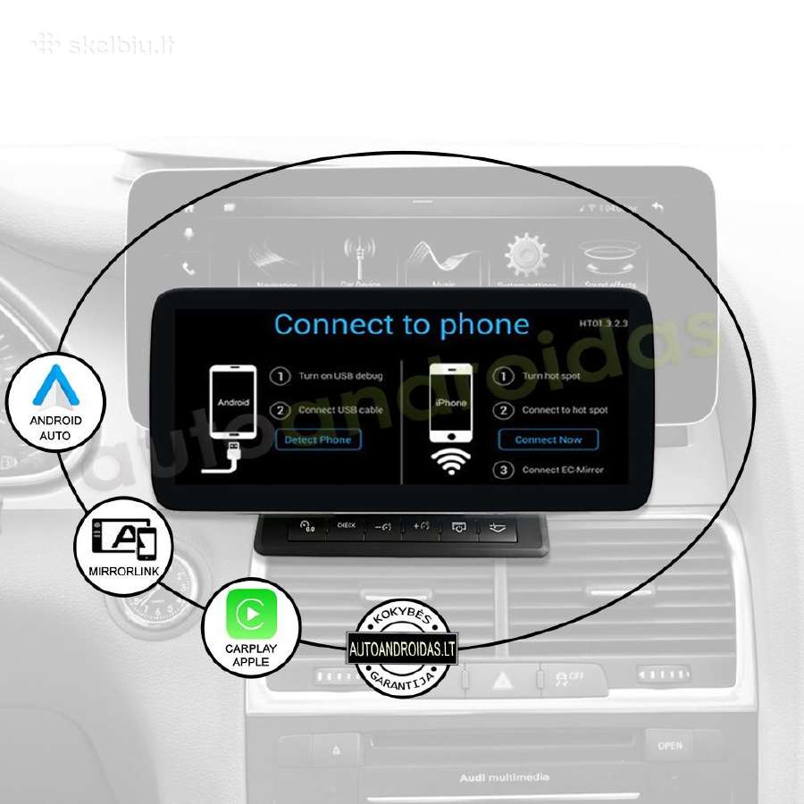 Audi Q7 2010-15 Android multimedia GPS/WiFi/usb/bt - nuotraukos Nr. 9