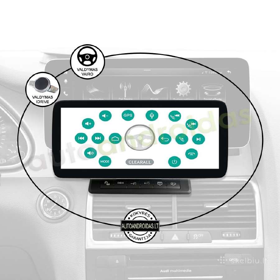 Audi Q7 2010-15 Android multimedia GPS/WiFi/usb/bt - nuotraukos Nr. 11