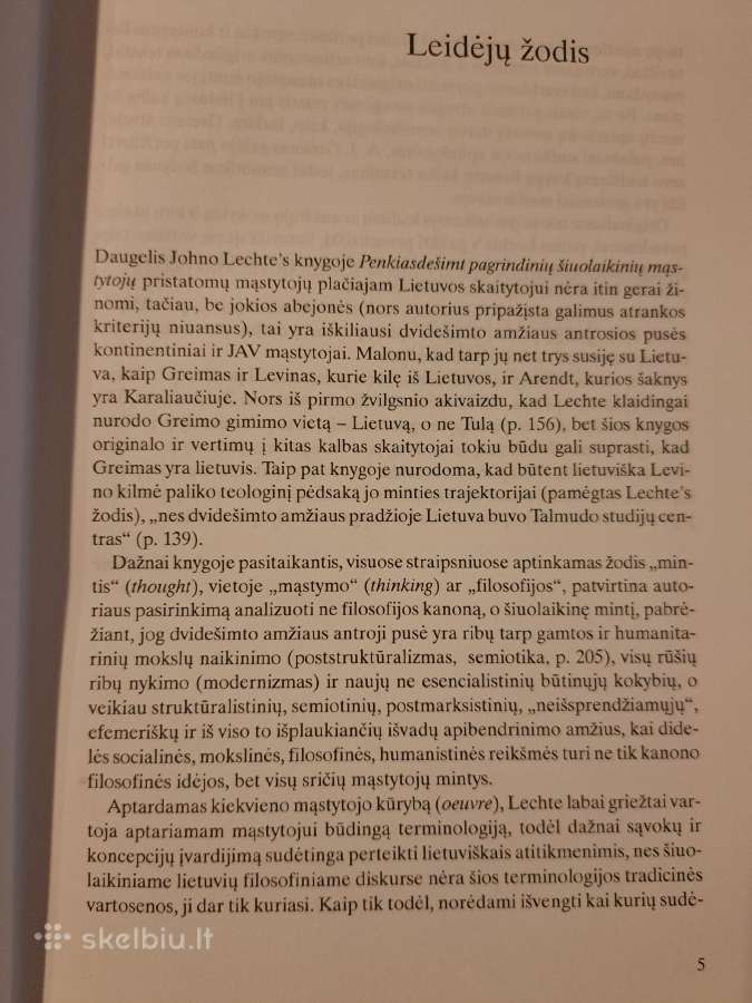 Penkiasdešimt pagrindinių šiuolaikinių mąstytojų - nuotraukos Nr. 3