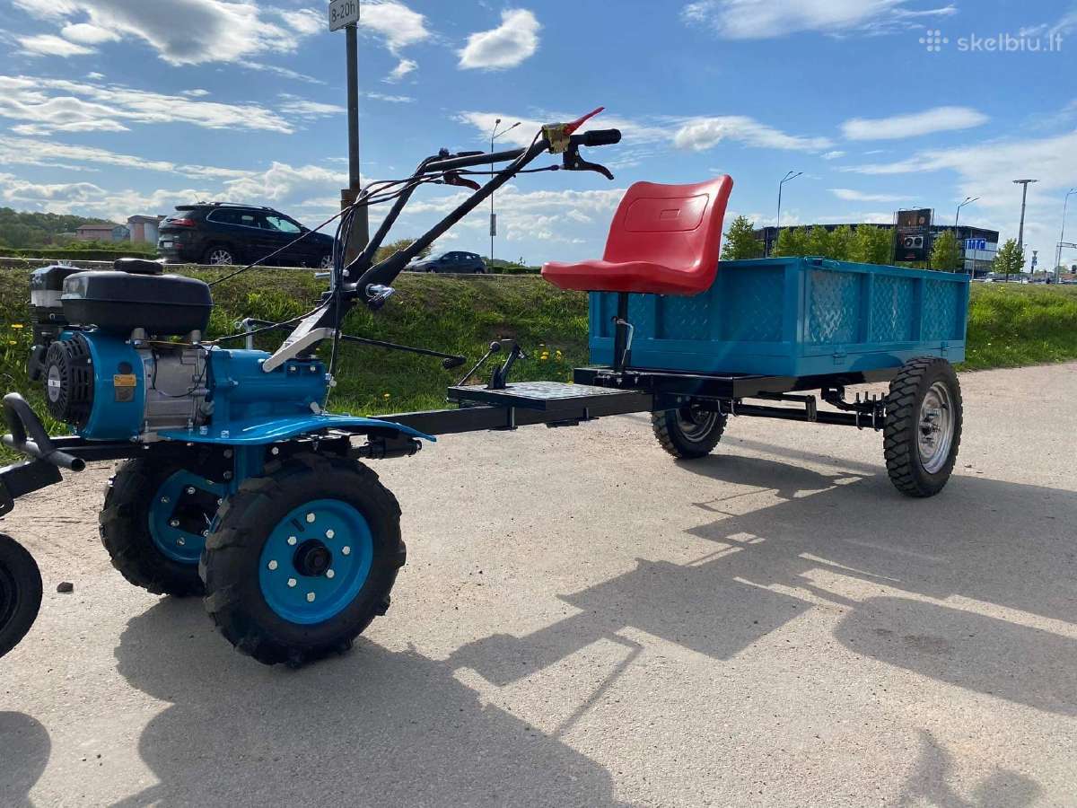 Motoblokas Gtm 10hp + Padargai dovanų + Priekaba - nuotraukos Nr. 6