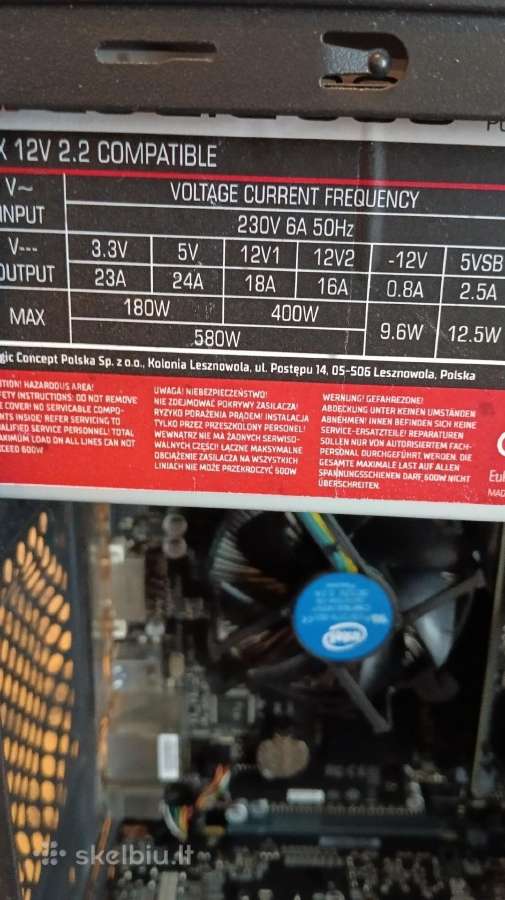 Stacionarus I5-8400 Gtx 1060 Ram8gb 120gb-SSD - nuotraukos Nr. 6