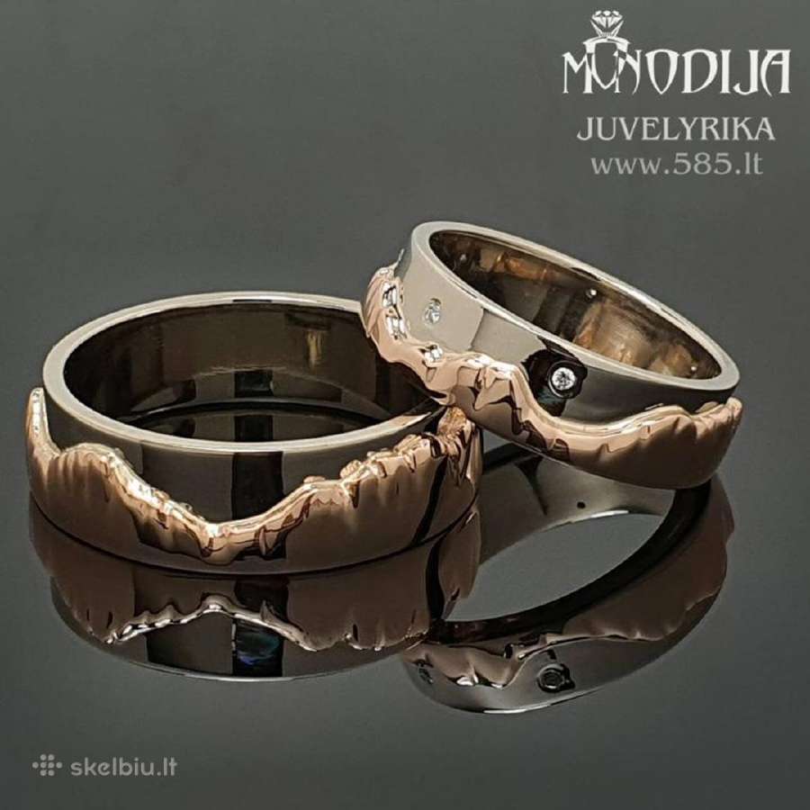 Individualios gamybos vestuviniai žiedai - nuotraukos Nr. 5