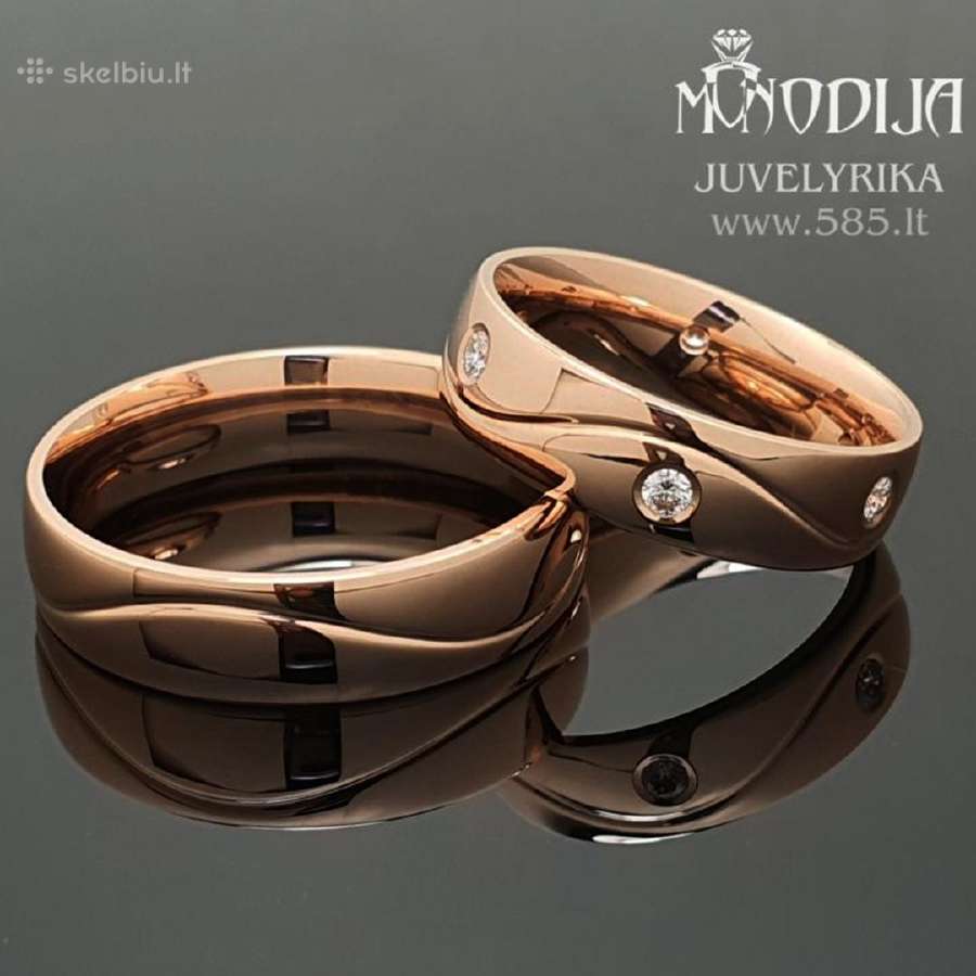 Individualios gamybos vestuviniai žiedai - nuotraukos Nr. 7