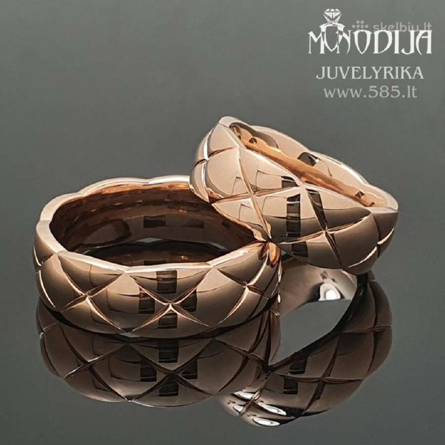 Individualios gamybos vestuviniai žiedai - nuotraukos Nr. 8