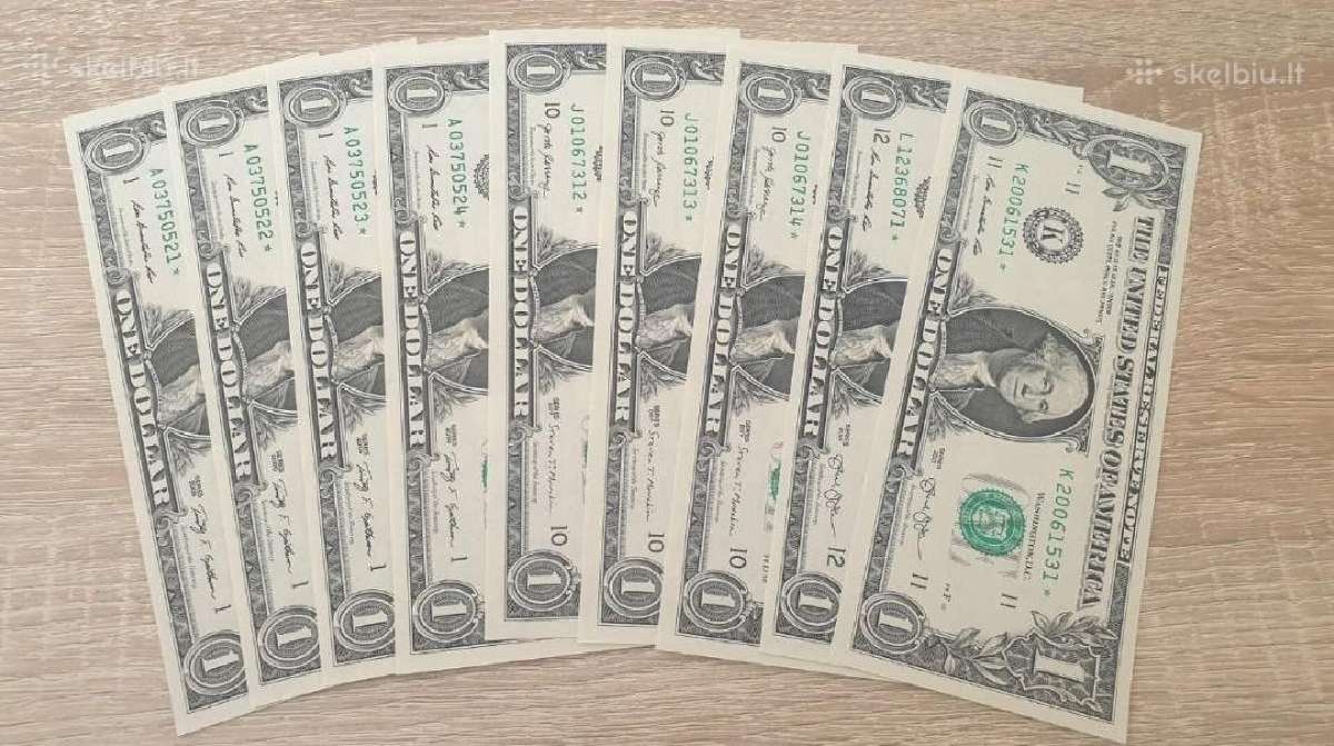 Usa 1 doleriai Star (su žvaigžde) Unc