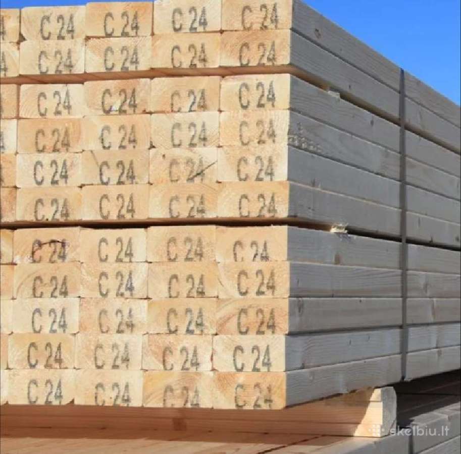 Džiovinta kalibruota C24 klasės mediena - nuotraukos Nr. 10